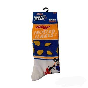 Kelloggs Frosted Flake Crew Socks NEW Size Mens 6-12 Novelty -1 Pair Quirky Logo